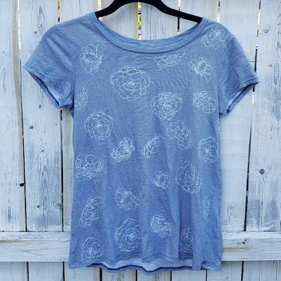 Loft XS striped rose t - Picture 1 of 5